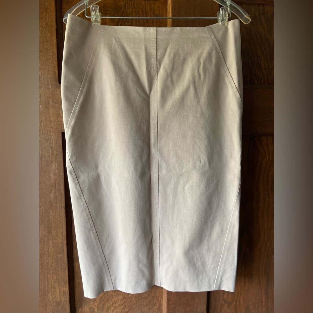Brunello Cucinelli Kahaki Color Pencil Skirt